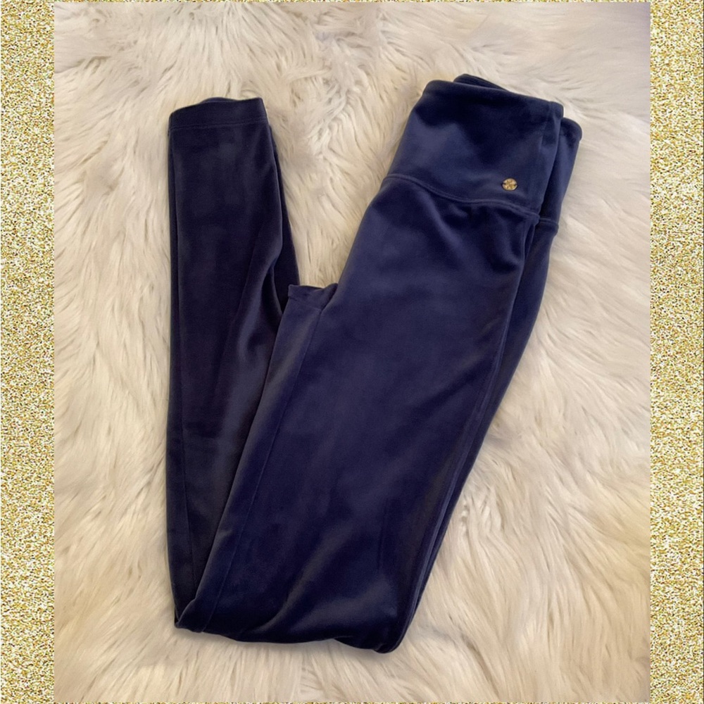 Lilly Pulitzer Myria Velour Leggings - NWT - Size XXS - High Tide Navy